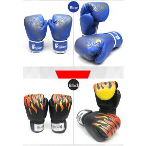 black red blue PU Kick Boxing Gloves Man Training grant taekwondo  gloves