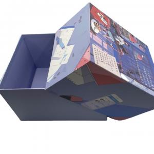 China Blue Innovative Biodegradable Packaging Large Lid And Base Clothing Gift Box supplier