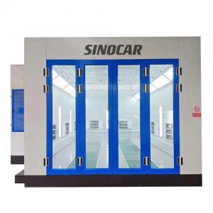 China Manual Control Car Spray Booth Automotive Paint Booth With Celling Filter supplier