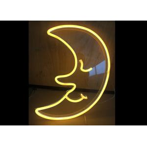 China Moon LED Neon Signs Neon Sign Light For Club / Canteen Warm White Color supplier
