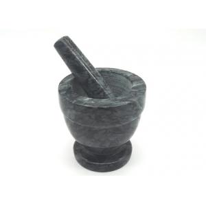 China Marble Stone Mortar And Pestle Kitchen Item Convenient Easy Cleaning supplier