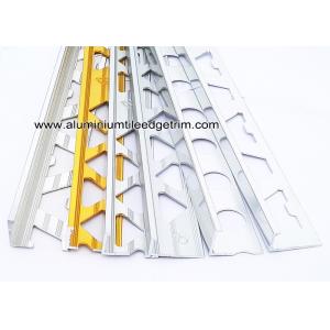 China Pre Polished Bright Chrome L Angle Aluminium Tile Edge Trim 6mm / 8mm / 10mm  / 12mm supplier