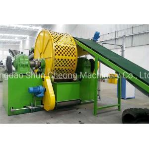 China Waste Tire Recycling Plant / Whole Waste Tyre Shredder Machine