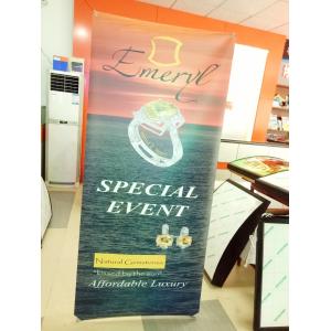 High Resolution Vertical Adjustable Banner Stand For Trade Shows Light Weight