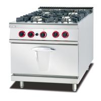 China LPG / Natural Gas 4 Burner Cooking Range Impulsive Ignition Stainless Steel Gas Stove on sale