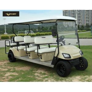 China Chariot de golf électrique juridique de 8 passagers de rue en bronze avec les sièges noirs, fort regard wholesale