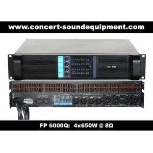 China 4 Channel Switch Mode Amplifier / 4x650W FP 6000Q For Stage Monitor And Small Line Array Speaker supplier