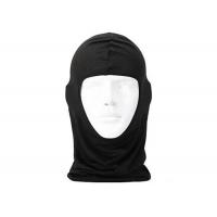 China Full Face Balaclava Face Mask Black Color 50% Polyester 50% Cotton Material on sale