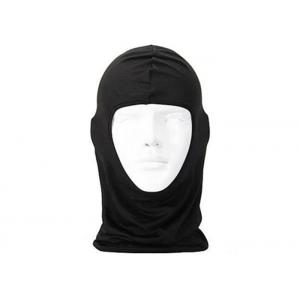 Full Face Balaclava Face Mask Black Color 50% Polyester 50% Cotton Material