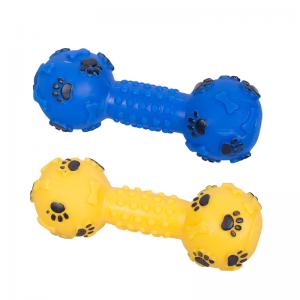 China Dotted Dumbbell Dog Chew Toys supplier