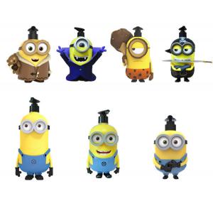 5 - 7 Inch Height Yellow Color Minions Cartoon Shampoo Bottle Made By PVC / ABS Material