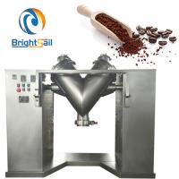 China SS304 powder blender mixer machine V type coffee tea flour mixing machine on sale