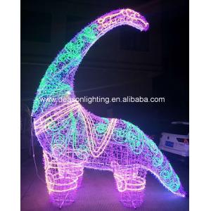 China large outdoor christmas lighted dinosaur supplier