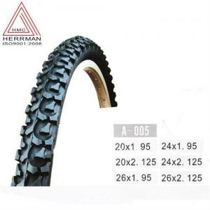 China Black Color Mountain Bike Tyres / Mountain Bike Street Tires Wear Resistant supplier