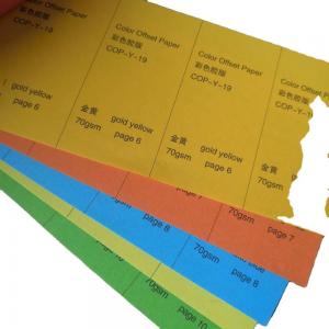 China Tracing Paper 55-150gsm Red/Yellow/Green/Pink Color Woodfree Offset Paper/Bond Paper supplier