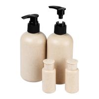 China 250ml 300ml 500ml Biodegradable Wheat Straw Pump Bottle For Shampoo Hand Wash on sale