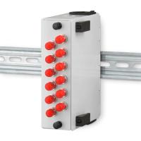 Fiber Patch Panel Din Rail Terminal Box 6 12 ST With Guide Slide