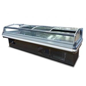 China New Style Open Glass Showcase Meat Display Refrigerator Chiller With LED supplier