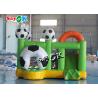 Green Small Football Jumper Inflatable Bounce Soccer Bouncer Slide Combo