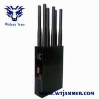 China Handheld 12W CDMA GSM 3G 4G 5G WiFi Lojack Signal Jammer on sale