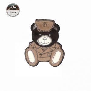 Cute bear towel embroidery patches iron sew on kids clothes#L30020
