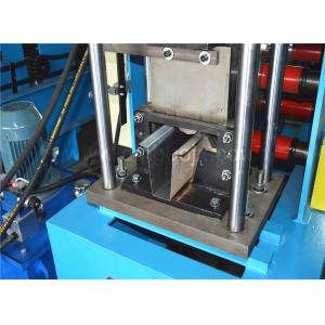 China Hat Unistrut Channel Roll Forming Machine , Metal Forming Equipment Control System Plc supplier