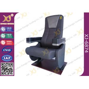 China Fixed Seat Mold Foam Theatre Cinema Chairs With Tip Up Armrest For Music Hall supplier