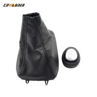 China Custom Car Genuine Leather Boot Manual Speed 5 Gear Stick Shift Lever Knob For SAAB 03-12 on sale