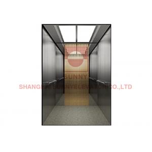 1600kg 1.0m/S Low Noise Etched SS Machine Room Less Elevator for Building