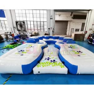 1000D Inflatable Boat Island Outdoor Swimming Pool Water Float Games
