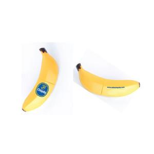 China banana shaped silicone usb flash drive supplier