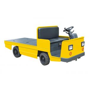 China Battery Powered Electric Tow Tractor With Large Platform Solid Wheels supplier