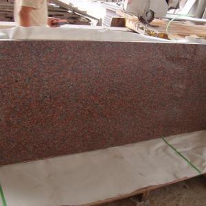 China Outdoor G562 Dark Red Granite Stone Tiles , Polished Granite Floor Tiles supplier