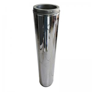 China 5 Inch Double Wall Flue Pipe Stainless Steel For Fireplace And Wood Stove supplier