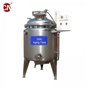 China Customized 200 Liter Small Stainless Steel Ice Cream Aging Tank for Advanced Process supplier