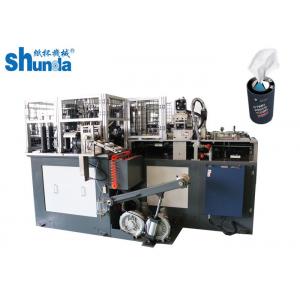 Fully Automatic Middle Speed Paper Tube Forming Machine For Small Travel Tissue Box With Ultrasonic & Hot Air System