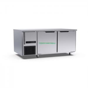 Commercial 2 Door Table Chiller Hotel Kitchen 360l Table Top Deep Freezer 1500×700×800mm