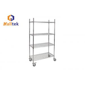 China Adjustable Chromed Metal Wire Storage Shelves 100kgs/Layer supplier
