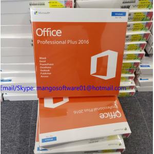 China Global Area Microsoft Office Professional 2016 Product Key , Office 2016 Retail Key DVD Box supplier