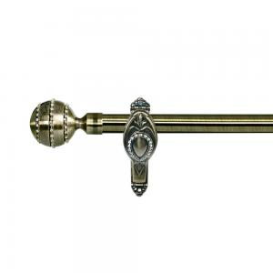 China Classic Luxury Style Curtain Rod Set With Diamond And Customized Size For Interior Decoration supplier