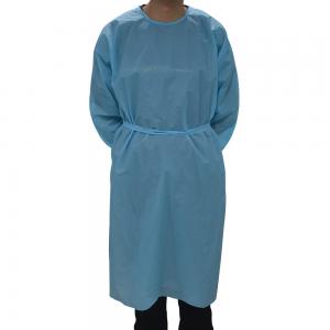 Blue CPE Apron Disposable Operating Gown Long Sleeve Isolation Anti-Static And Anti-Dust Clothing Aprons