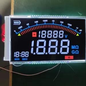 China Affichage LCD couleur écran noir Type VA Affichage LCD à vue complète Segment supplier