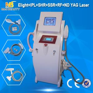 Salon E-Light Ipl RF Hair Removal Machine / Elight Ipl Rf Nd Yag Laser Machine