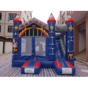 0.55mm PVC Castle Bounce House / Jumpy Houses With Slide CE Certification