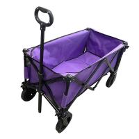 China Outdoor Garden Folding Wagon Cart Spray Painting Process Steel Collapsible for sale