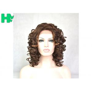 Cosplay Hair Brown Inner Buckle Women Wig For Heat Resistant Synthetic Wigs