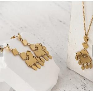 Sanfenly Gold Jewelry Sets for Women Girls Gold Layered Necklaces Chain Bracelets Knuckle Rings Gold Jewelry