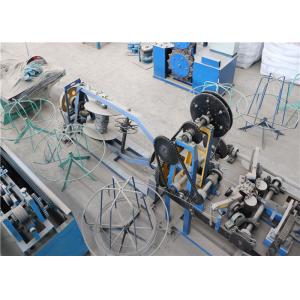 Fully Automatic Barbed Wire Machine , Double Twist Barb Wire Fencing Equipment