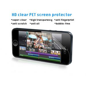 China HD clear Anti-oil Screen Protector for iPhone , 100% Bubble-free, Made of PET Material supplier