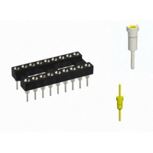 China 2XXP Pin In 1.27Mm Integrated Circuit Socket 2.54mm Pitch For AC/DC Insert supplier